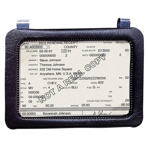 Bell Automotive 15000  Clip-On Visor Certificate - Document Holder Image 1