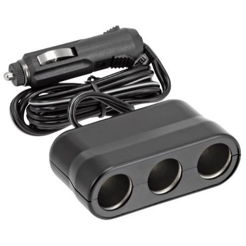 Bell Automotive 39005  Triple Socket 12-Volt Accessory / Lighter Plug Adapter with 3' Extension - Black Image 0