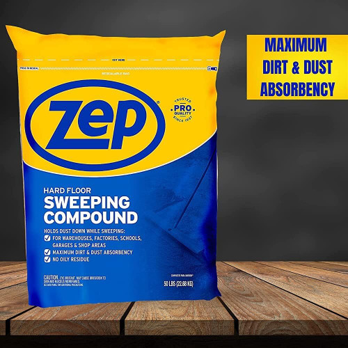 Zep Commercial HDSWEEP50  Floor Sweeping Compound 50# Bag Image 3 Zep Commercial HDSWEEP50  Floor Sweeping Compound 50# Bag Image 3
