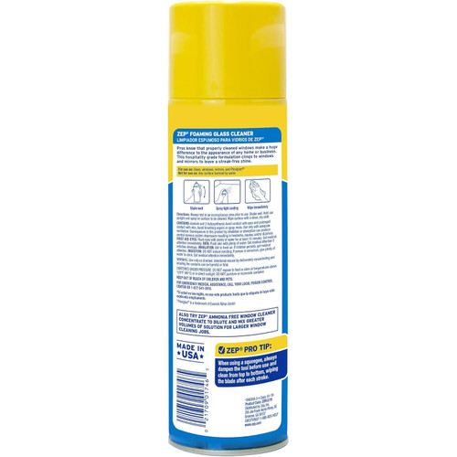 Zep Commercial ZUFGC19  Foaming Glass Cleaner - 19 oz Image 1