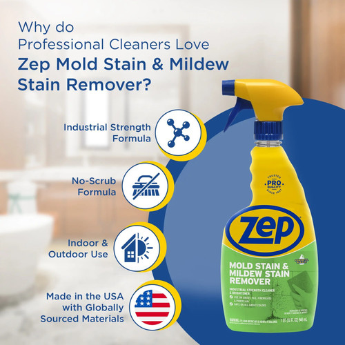 Zep Commercial ZUMILDEW32  Mold & Mildew Stain Remover - 32-oz Bottle Image 3