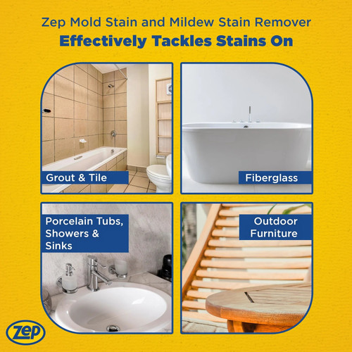 Zep Commercial ZUMILDEW32  Mold & Mildew Stain Remover - 32-oz Bottle Image 4