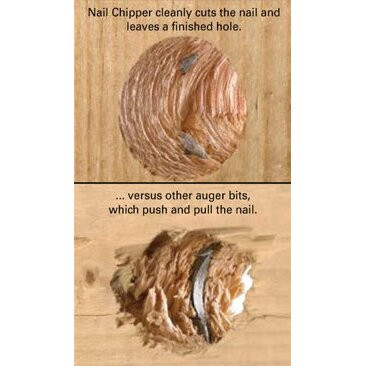 WoodOwl 03705  1/2" x 7-1/2" Tri-Cut Nail Chipper Ship Auger Bit  Image 3