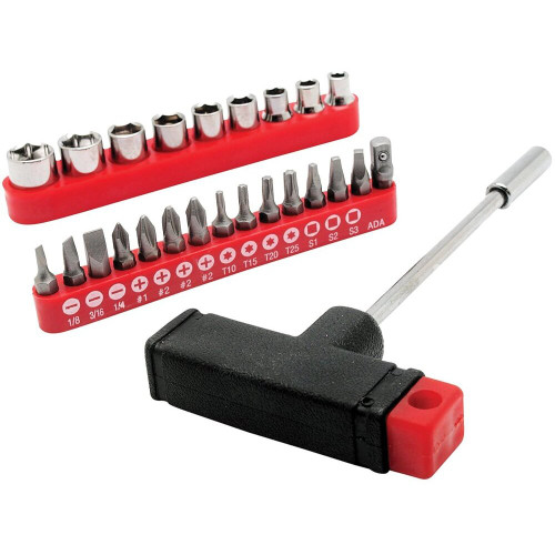 Performance Tool 1413  25 Piece Magnetic T-Bar Driver Set Image 0