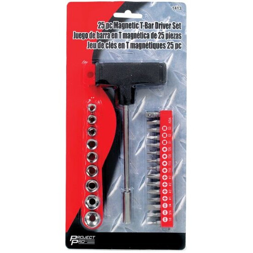 Performance Tool 1413  25 Piece Magnetic T-Bar Driver Set Image 1