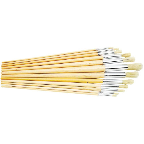 Performance Tool 1451  12 Piece Long Handle Artist Brush Set Image 0