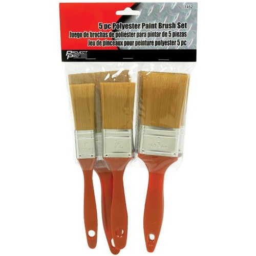 Performance Tool 1452  5 Piece Polyester Paint Brush Set Image 1