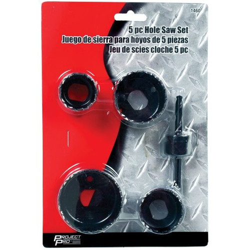 Performance Tool 1460  5 Piece Hole Saw Set Image 1