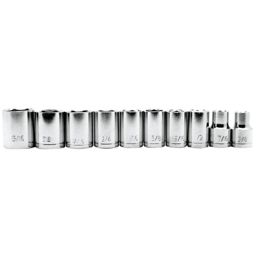 Performance Tool 1905  10 Piece 1/2 Inch Drive SAE Socket Set - 3/8 to 15/16" Image 0