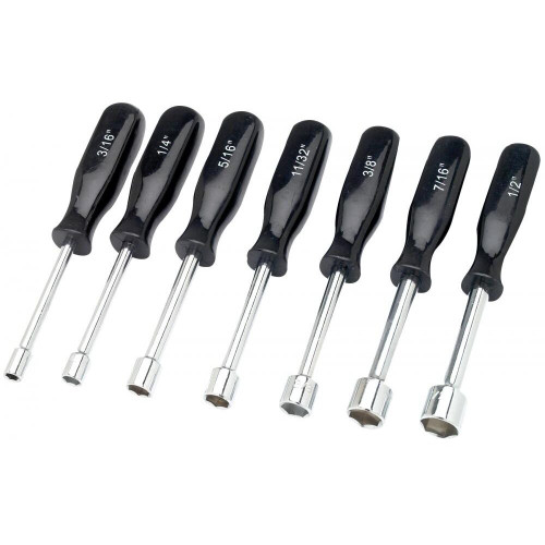 Performance Tool 1910  7 Piece SAE Nut Driver Set - 3/16 to 1/2" Image 0
