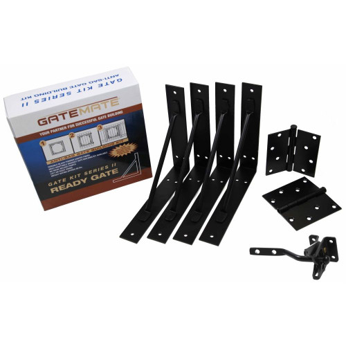 GatePro 7050003  25" - 72" Gate Anti-Sag Building Kit - Black Finish Image 0