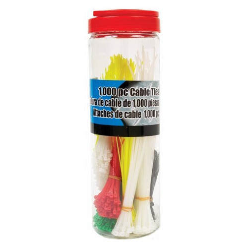 Performance Tool 1943  1000 Piece Assorted Cable Ties Image 1