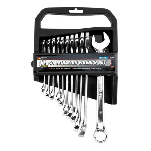 Performance Tool W1062  11 Piece Metric Combination Wrench Set - 9 to 19 mm Image 1