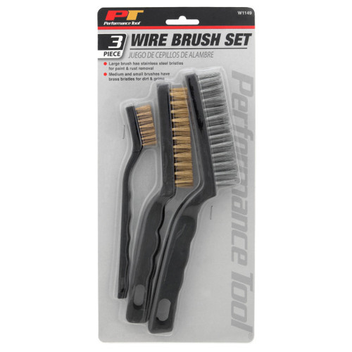 Performance Tool W1149  3 Piece Wire Brush Set Image 1
