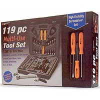 Performance Tool W1193  119 Piece Multi-Use Hand Tool Set with Case Image 1
