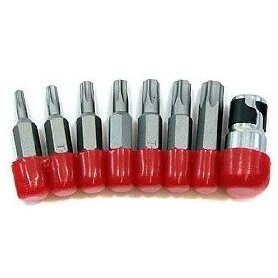 Performance Tool W1386  8 Piece Tamper Resistant Star Bit Set Image 1