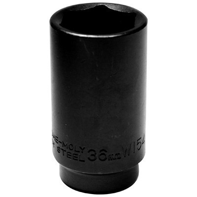Performance Tool W154  36mm 6 Point Front Wheel Drive Axle Nut Socket - 1/2" Drive Compatible with GM Image 0