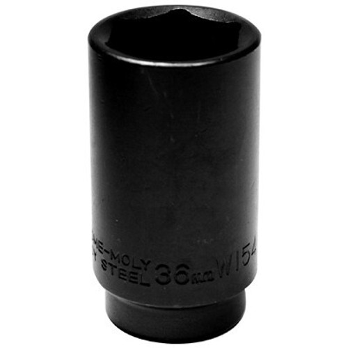 Performance Tool W154  36mm 6 Point Front Wheel Drive Axle Nut Socket - 1/2" Drive Compatible with GM Image 0