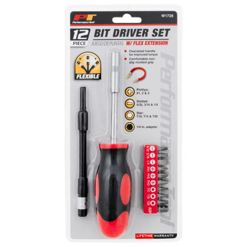 Performance Tool W1728  12 Piece Bit Driver Set Image 1