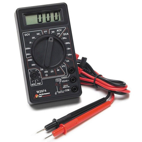 Performance Tool W2974  Digital Multi-Meter Tester - AC/DC Image 0