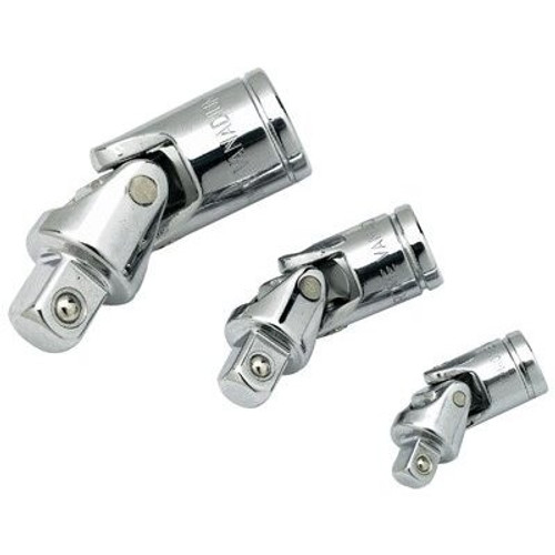 Performance Tool W30933  3 Piece Socket Universal Joint Set 1/4", 3/8" and 1/2" Drives Image 0 Performance Tool W30933  3 Piece Socket Universal Joint Set 1/4", 3/8" and 1/2" Drives Image 0