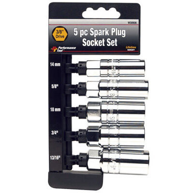 Performance Tool W30936  5 Piece Spark Plug Socket Set Image 0