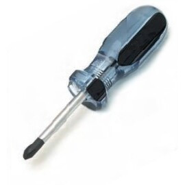 Performance Tool W30967  #2 Phillips x 1-1/2" Shaft Stubby Screwdriver Clear Handled Image 0