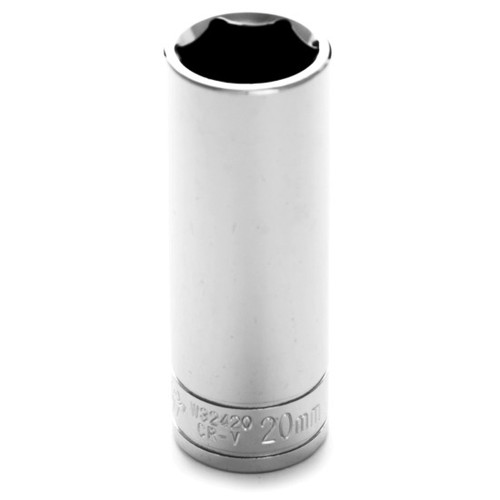 Performance Tool W32420  1/2" Drive 20mm 6 Point Deep Well Socket Image 0