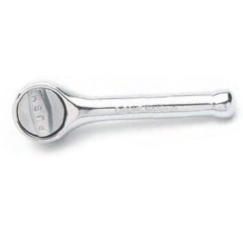 Performance Tool W36113  3-3/4" Length 1/4" Drive Quick Release Round Head Stubby Ratchet Image 0