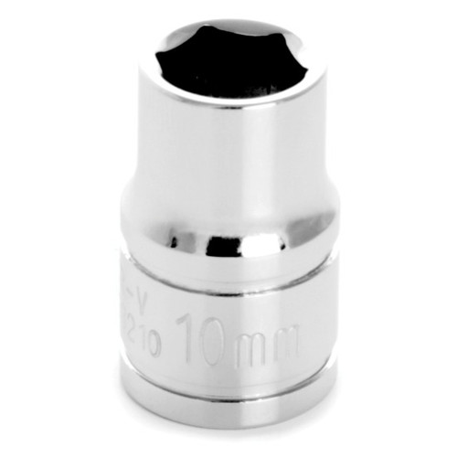 Performance Tool W38210  10mm Metric Size 6 Point 3/8" Drive Standard Socket Image 0