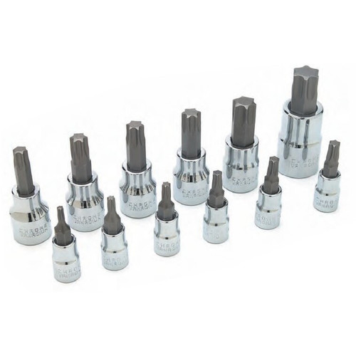 Performance Tool W38802  12 Piece Star Bit Socket Set 1/4", 3/8" and 1/2" Drive Image 0