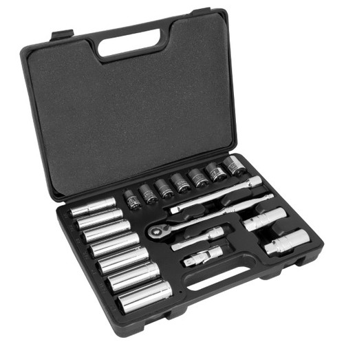 Performance Tool W38911  20 Piece 3/8" Drive SAE Socket Set Image 0