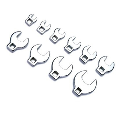 Performance Tool W453  10 Piece 3/8" Drive SAE Crow Foot Wrench Set (3/8" to 1") Image 0