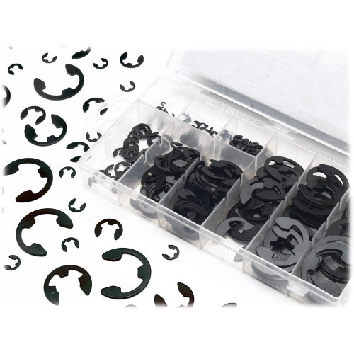 Performance Tool W5208  300 Piece E-Clip Retainer Assortment Kit Image 0