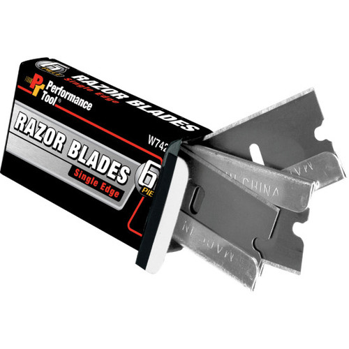 Performance Tool W742  12 Piece Single Edge Razor Blade Image 0