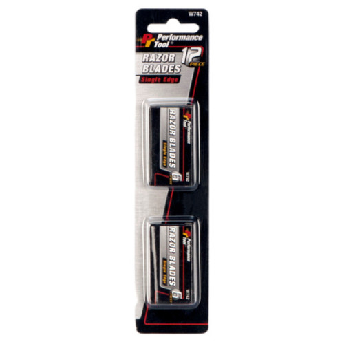 Performance Tool W742  12 Piece Single Edge Razor Blade Image 1