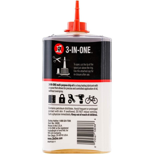 3-IN-ONE 10038  Multi-Purpose Oil - 8 oz Bottle (10138) Image 1