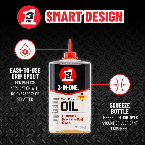3-IN-ONE 10038  Multi-Purpose Oil - 8 oz Bottle (10138) Image 3