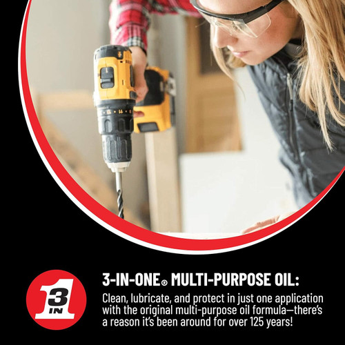 3-IN-ONE 10038  Multi-Purpose Oil - 8 oz Bottle (10138) Image 4 3-IN-ONE 10038  Multi-Purpose Oil - 8 oz Bottle (10138) Image 4