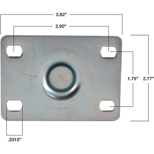 Titan Casters 4033455T  Swivel Caster 4" Dyna Tread Wheel Image 3