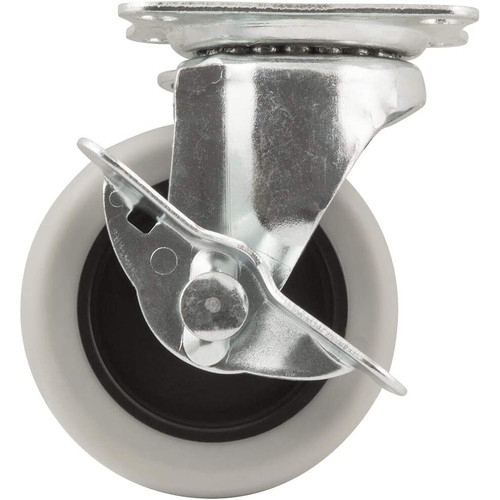 Titan Casters 4036355T  Swivel Caster 3" Grey Wheel with Brake Image 0