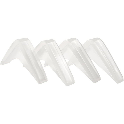 SoftTouch 4218295N  Bumper Clear 4" Corner With Adhesive 4 Pieces Image 0