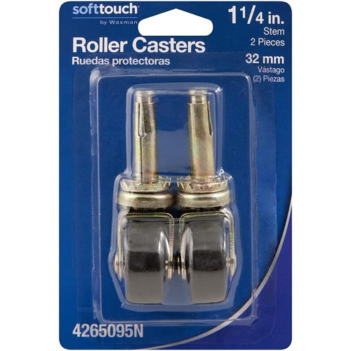 SoftTouch 4265095N  Stem Caster 1-1/4" Black Wheel Image 1