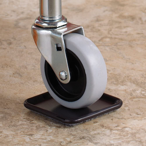 SoftTouch 4291995N  Caster Cup 2-1/2" Square Carpet Base - 4 Pack Image 1