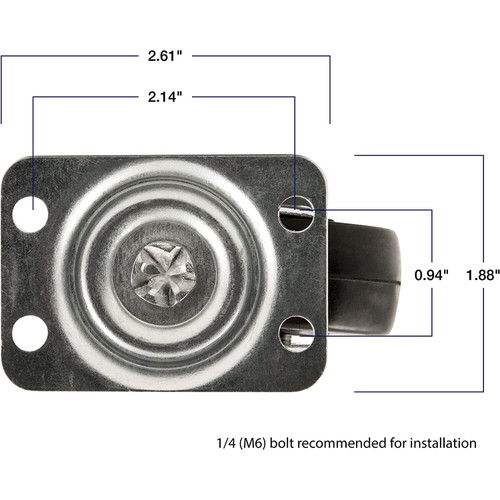 Titan Casters 4323255T  Heavy Duty Swivel Caster 2"  Image 1