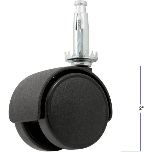 Titan Casters 4326695N  Stem Twin Black Caster 2" Image 3