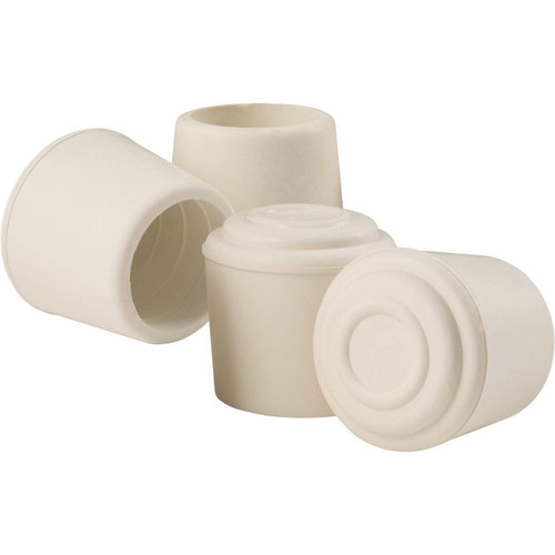 SoftTouch 4441695N  1" Rubber White Leg Tips Image 0