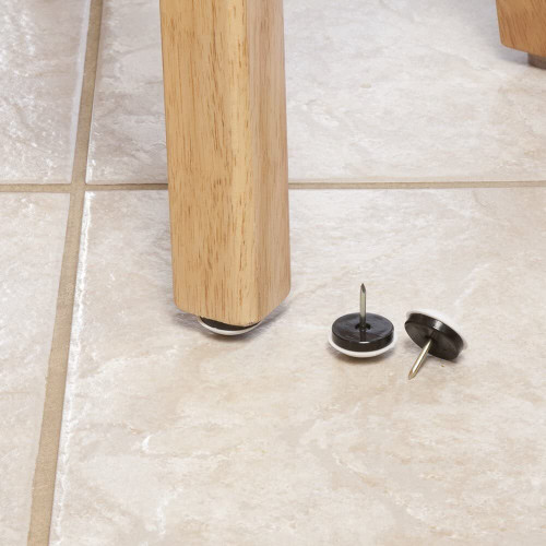 SoftTouch 4628095N  Nail-On Round Furniture Glides for Carpet or Durable Hard Surfaces 7/8" Domed Image 2