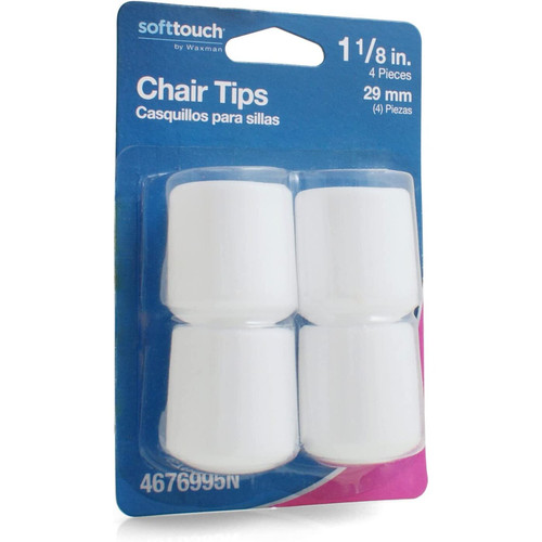 SoftTouch 4676995N  Leg Tips 1-1/8" Heavy Duty White Image 0 SoftTouch 4676995N  Leg Tips 1-1/8" Heavy Duty White Image 0