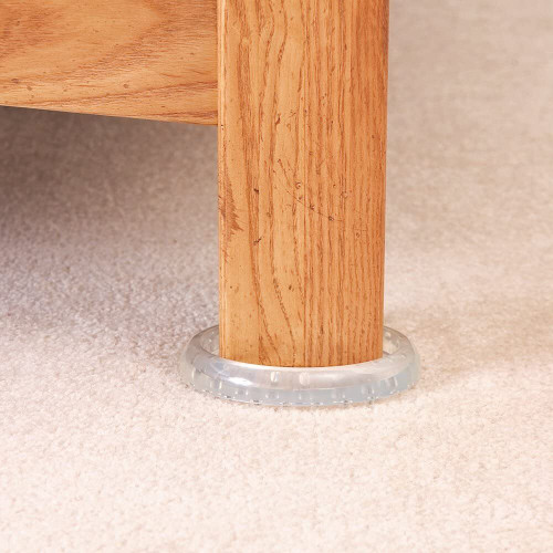 SoftTouch 4679695N  Caster Cup 1-13/16" Round Spike Clear Image 2